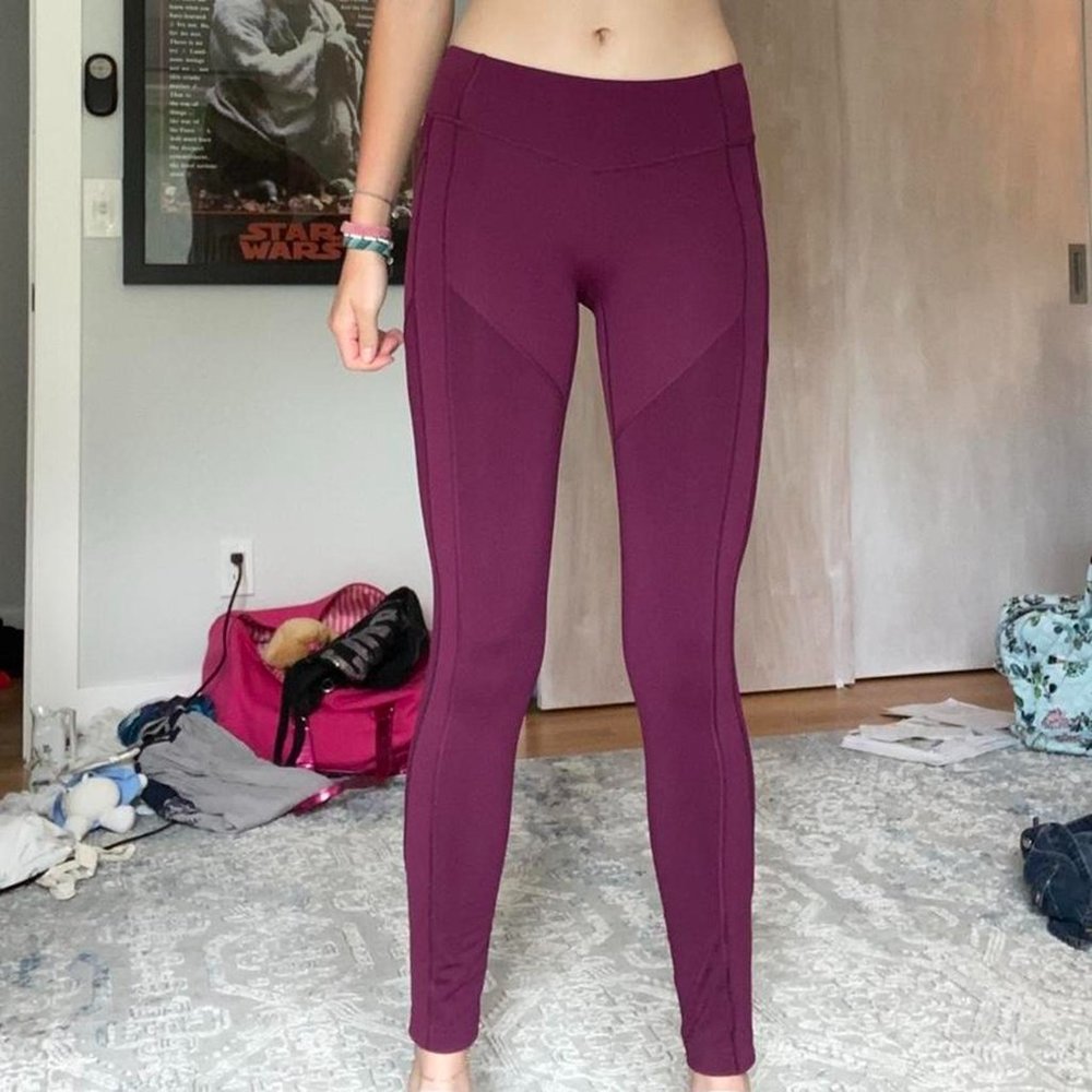 Lululemon All the right places leggings garnet/ maroon color